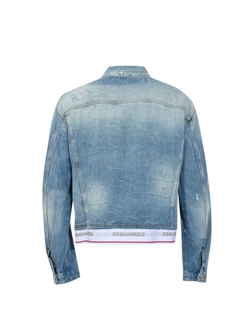 Giacca over in denim lavaggio chiaro Cool Kids DSQUARED2 | S71AN0669 D30038470